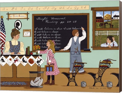 Framed Staying After School Print