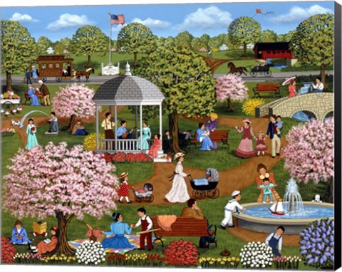 Framed Mother&#39;s Day at the Park Print