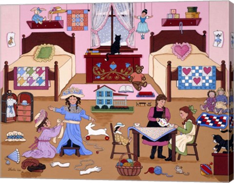 Framed Child&#39;s Play for Girls Print