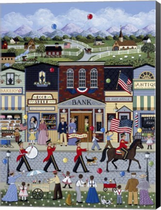 Framed Home Town Parade Print