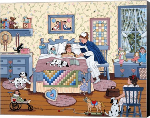 Framed Visiting Nurse Print