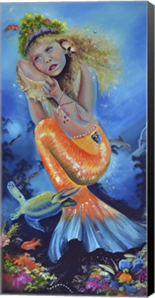 Framed Little Mermaid Print
