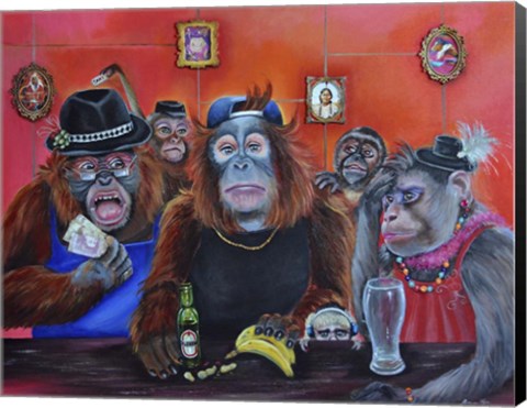 Framed Monkey Business Print