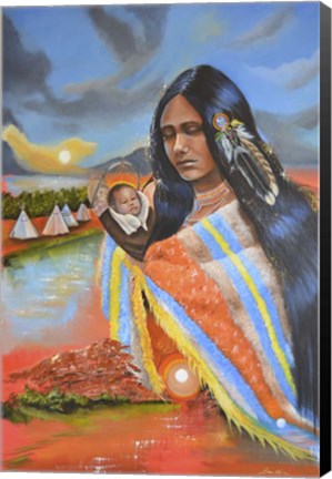 Framed Ayasha (Little One) Print