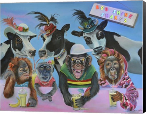 Framed Banana Milk Shake Print