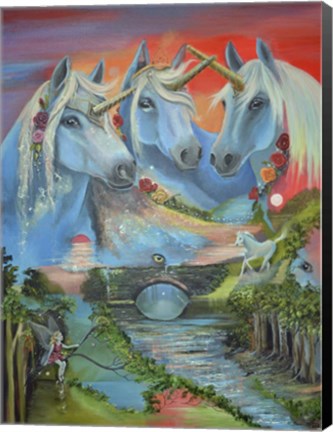 Framed Spirit of the Unicorn Print