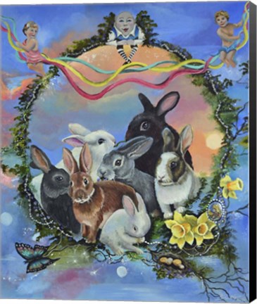 Framed Bunny Festival Print