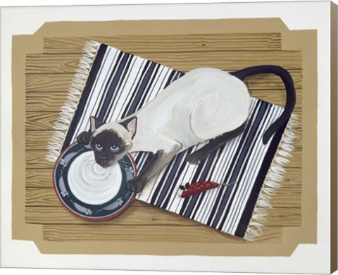 Framed Cat Mat Print