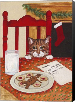 Framed Message To Santa Print