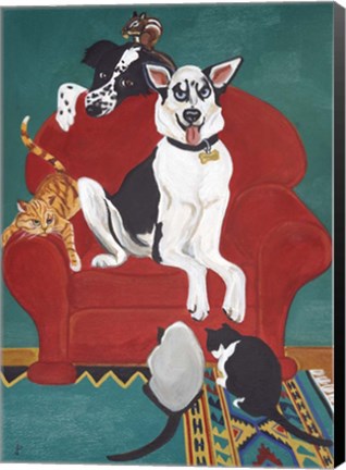 Framed Big Red Chair Print