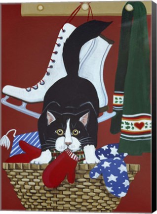Framed Mitten Kitten Print