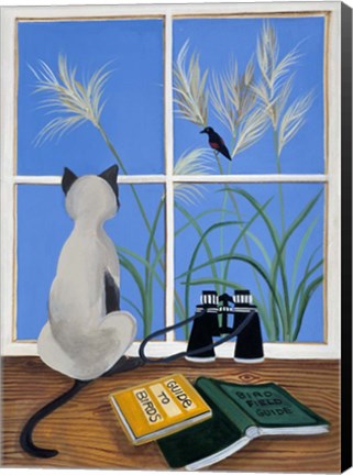 Framed Birdwatcher Print