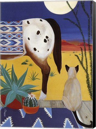 Framed Thoughts On A Desert Moon Print