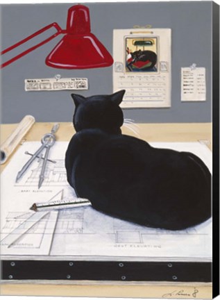 Framed Harold The Architectural Paperweight Print