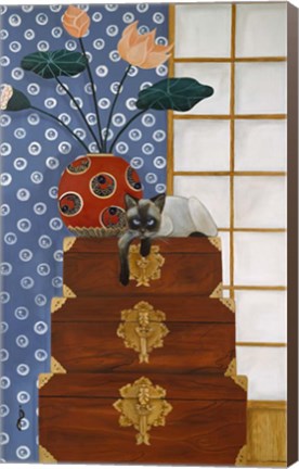 Framed Jasmine On Oriental Wedding Chests Print