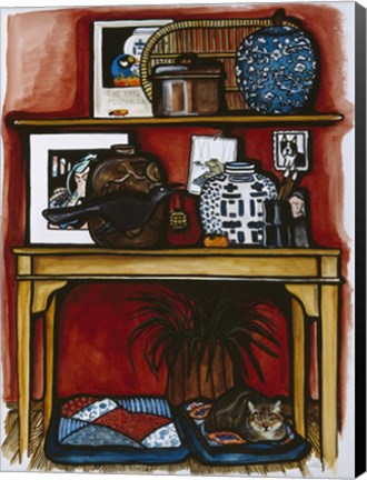 Framed Linneas Kitchen Print