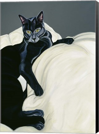 Framed Spot On A Feather Bed Print