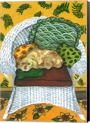 Framed Wicker Chair Print