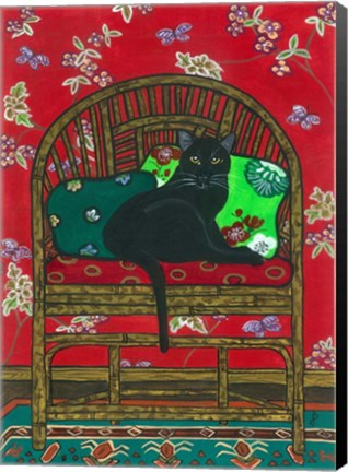 Framed Oriental Chair Print