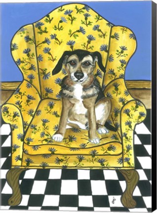 Framed Wing Back Chair Print