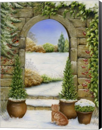 Framed Christmas Garden Print
