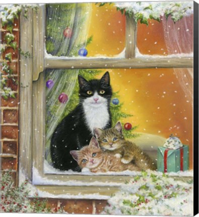 Framed Christmas Window Print