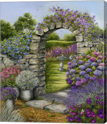 Framed Cottage Garden Print