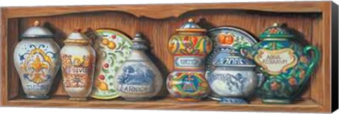 Framed Vasi con Spezie I Print