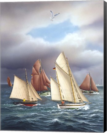 Framed Sailing Oldtimers Print
