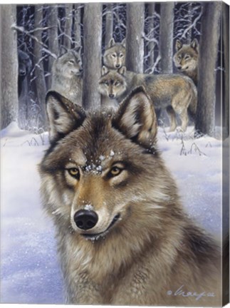 Framed Wolfpack Print