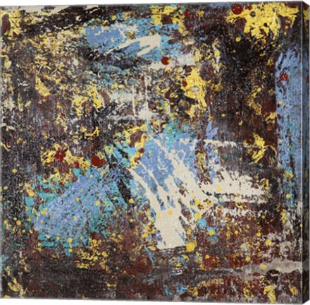 Framed Rustic Industrial 7 Canvas 5 Print