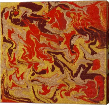 Framed Liquid Industrial IV - Canvas I Print