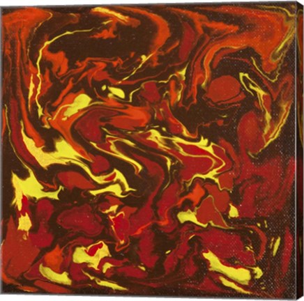 Framed Liquid Industrial IV - Canvas IV Print