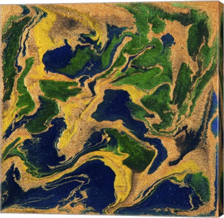 Framed Liquid Industrial IV - Canvas V Print