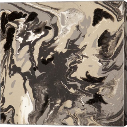 Framed Liquid Industrial IV - Canvas VI Print