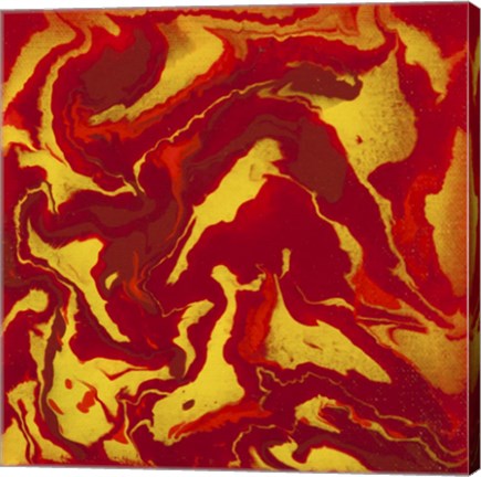 Framed Liquid Industrial IV - Canvas VIII Print