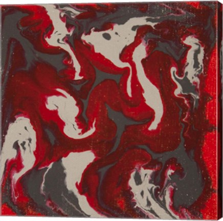 Framed Liquid Industrial IV - Canvas IX Print