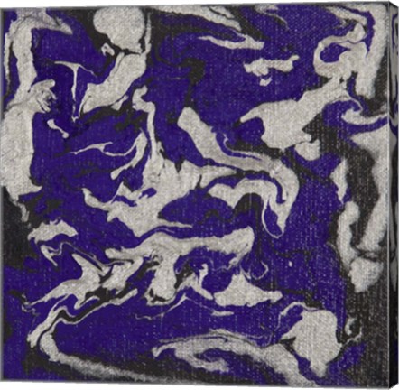 Framed Liquid Industrial IV - Canvas XI Print