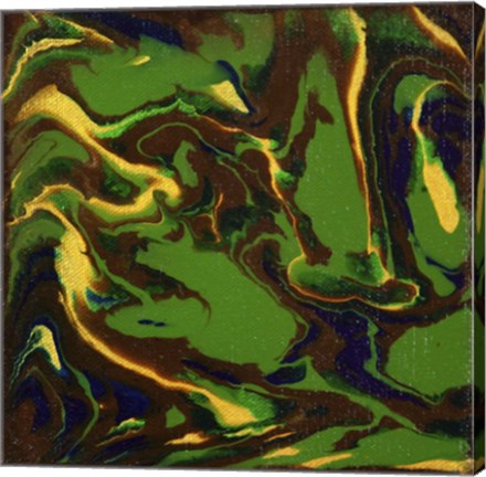 Framed Liquid Industrial IV - Canvas XII Print