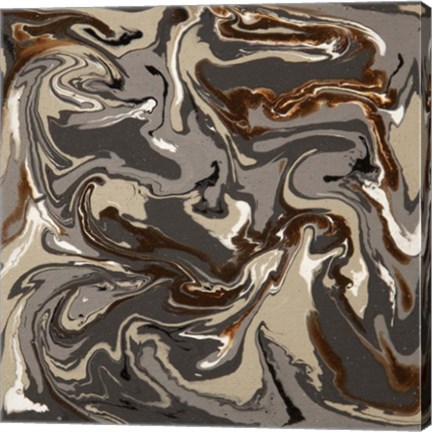 Framed Liquid Industrial IV - Canvas XIII Print