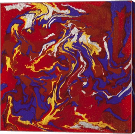 Framed Liquid Industrial IV - Canvas XV Print