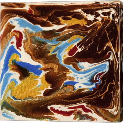 Framed Liquid Industrial IV - Canvas XIX Print