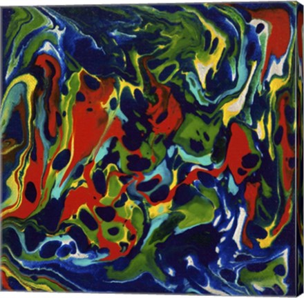 Framed Liquid Industrial IV - Canvas XX Print