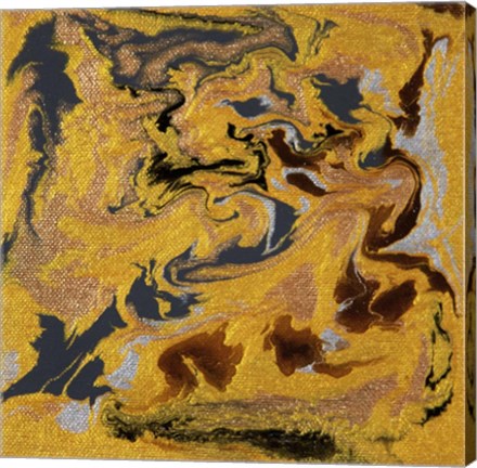 Framed Liquid Industrial IV - Canvas XXI Print