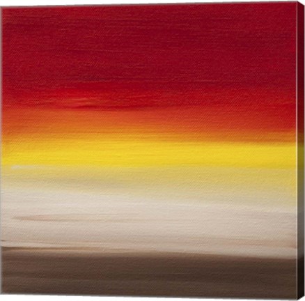 Framed 4 Sunsets - Canvas 1 Print