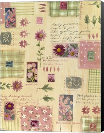 Framed Flower Collage 2 Print