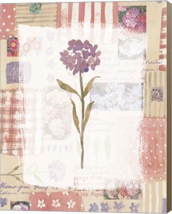 Framed Purple Flower 1 Print