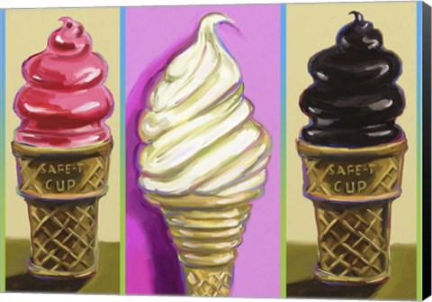 Framed Pop Cones Print