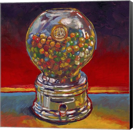Framed Gum Machine Print