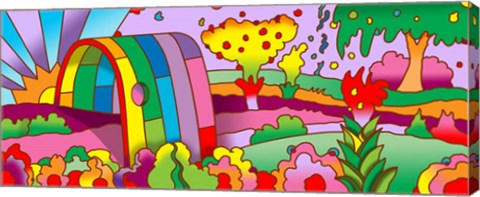 Framed Rainbow Tunnel Print